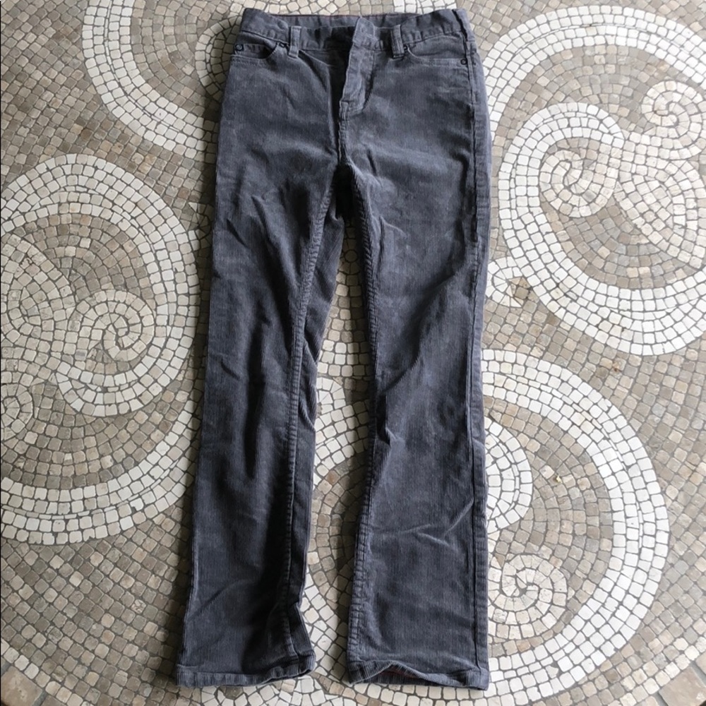 Boys gray corduroy element slim pants